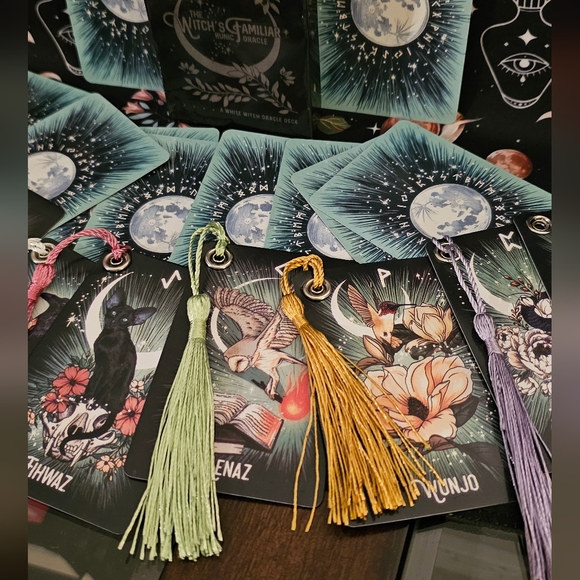 Intuitively chosen runic oracle handmade bookmark, - Picture 2 of 6